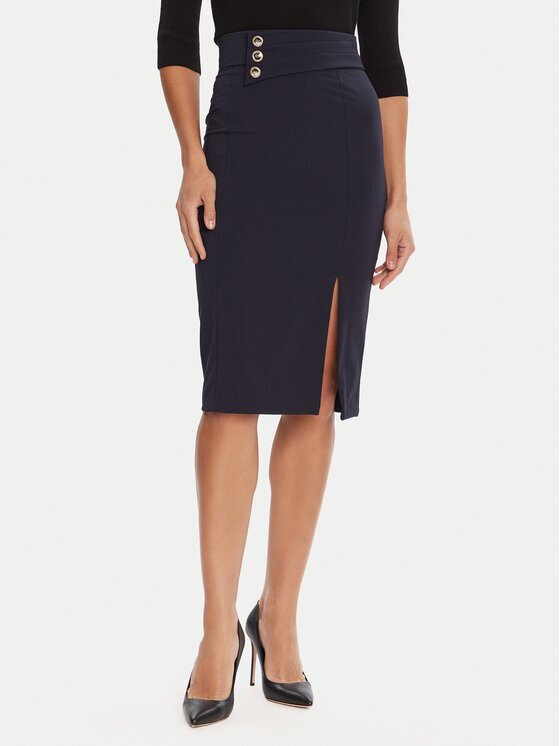 Rinascimento Пола тип молив CFC0126167003 Тъмносин Slim Fit