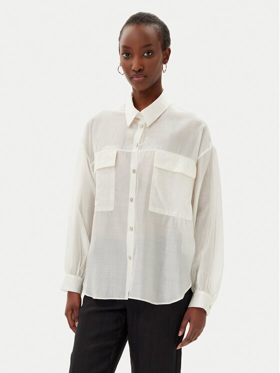 Rinascimento Риза CFC0123656003 Екрю Relaxed Fit