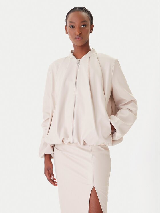 Rinascimento Яке от имитация на кожа CFC0127530003 Relaxed Fit