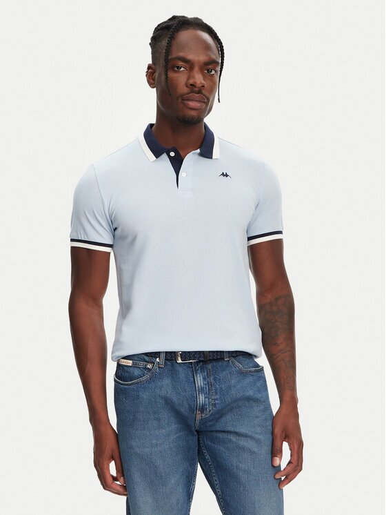 Robe Di Kappa Тениска с яка и копчета Atsushi 611255W Slim Fit