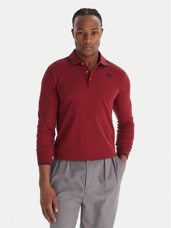 Robe Di Kappa Тениска с яка и копчета Gord 6006570 Slim Fit