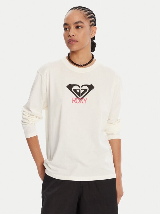 ROXY Блуза Hangloose Art Ls ERJZT06035 Екрю Regular Fit