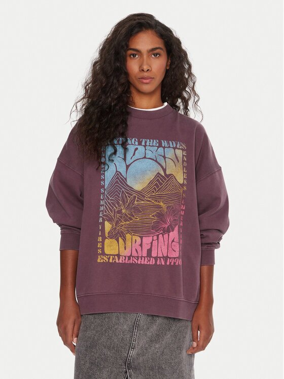 ROXY Суитшърт Lineup ERJFT05005 Oversize