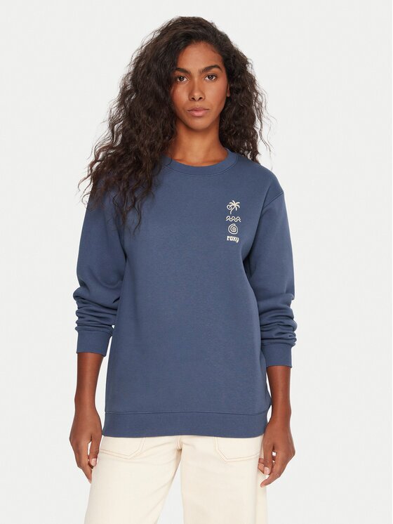 ROXY Суитшърт Surf Stoked Crew Brushed Vint ERJFT05018 Екрю Regular Fit