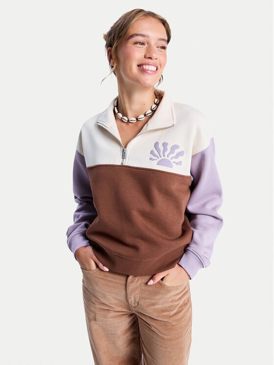 ROXY Суитшърт View Point Block ERJFT05014 Regular Fit