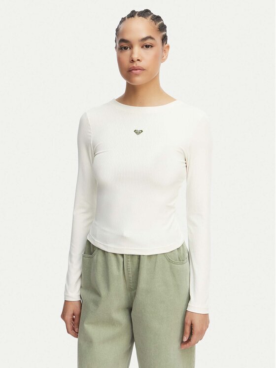 ROXY Тениска с дълъг ръкав ERJKT04364 Slim Fit