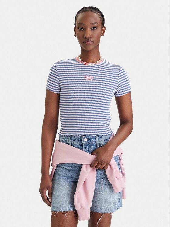 ROXY Тишърт Bright Lights ERJKT04395 Slim Fit