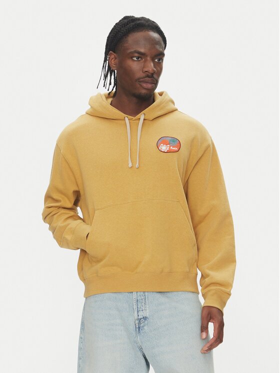 RVCA Суитшърт 23A411503 Жълт Regular Fit