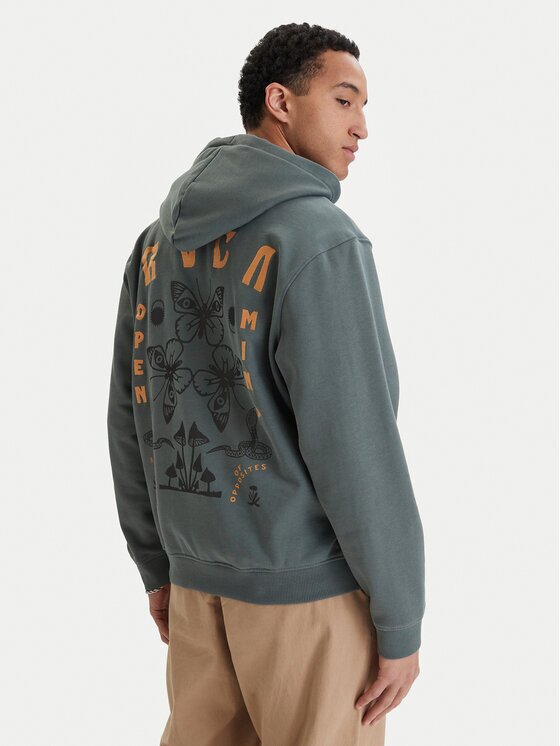 RVCA Суитшърт Butterfly Poster EVYSF00136 Boxy Fit
