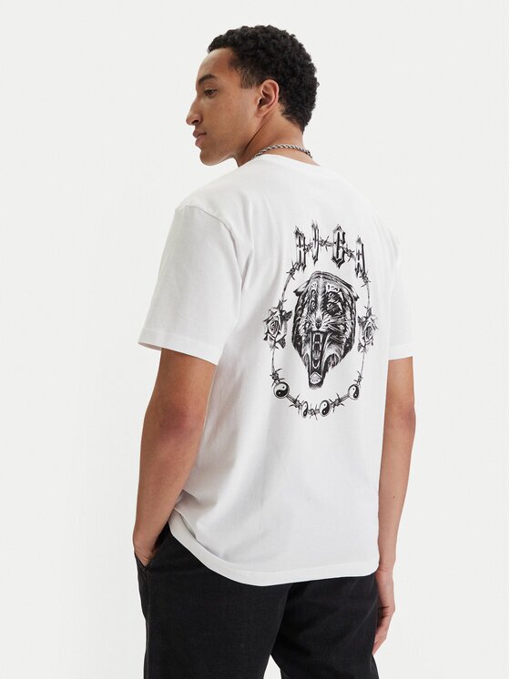 RVCA Тишърт Double Trouble EVYZT00289 Relaxed Fit