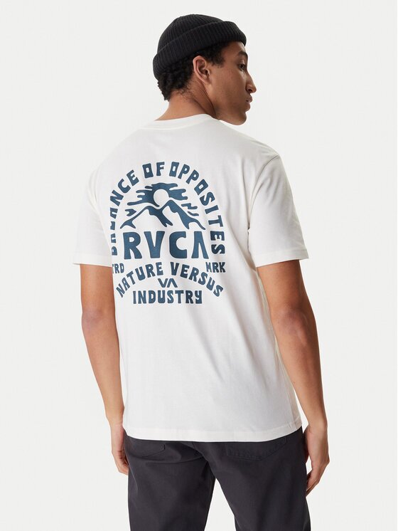 RVCA Тишърт EVYZT00297 Екрю Regular Fit