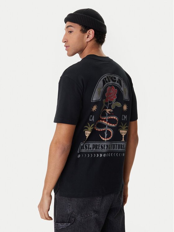 RVCA Тишърт Roses Poster EVYZT00281 Regular Fit
