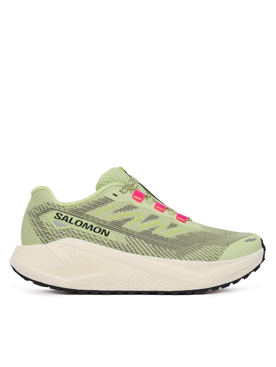 Salomon Маратонки за бягане Aero Blaze 3 Grvl L49106400 Зелен