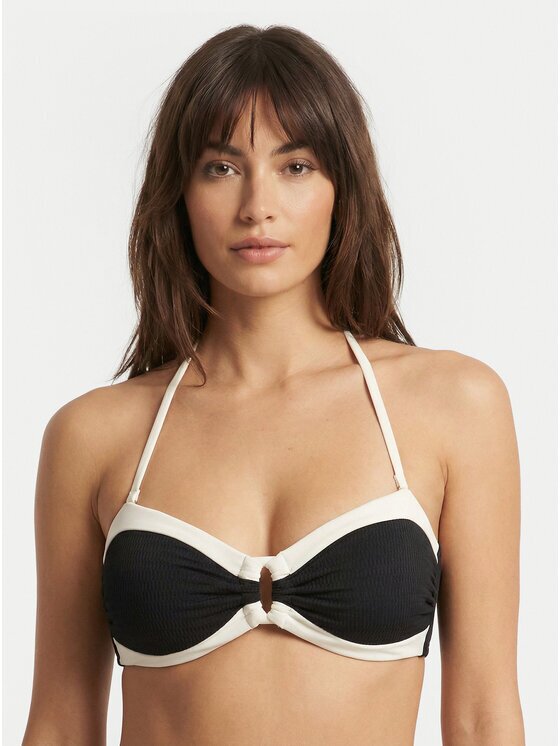 Seafolly Горнище на бански Band Wave 31577-305 Черен