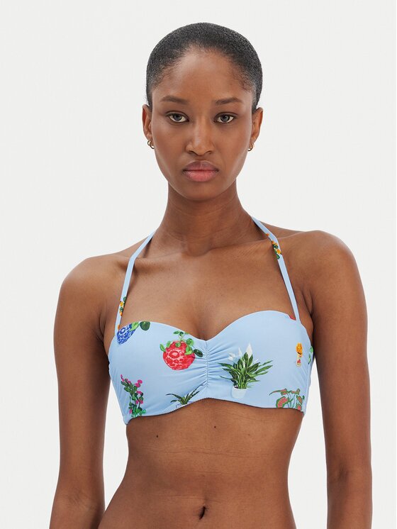 Seafolly Горнище на бански Playa Bonita 30574-287 Светлосиньо