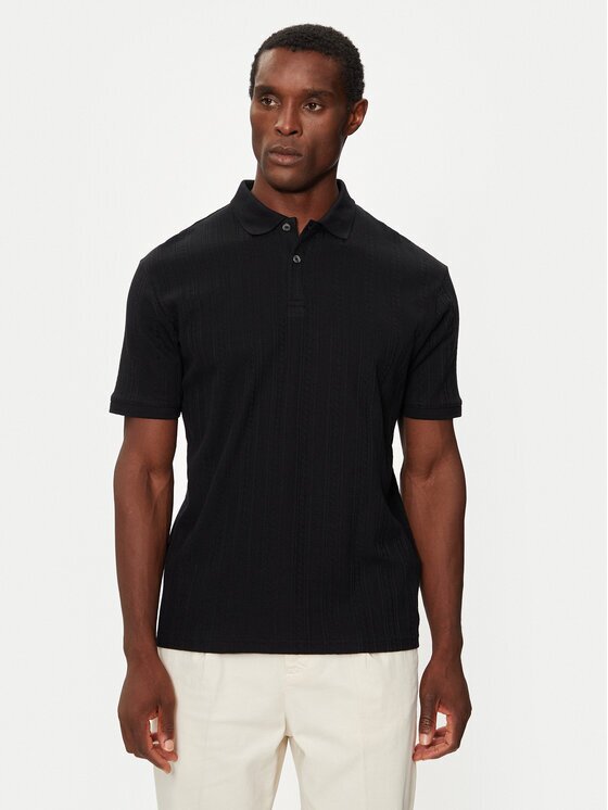 Selected Homme Тениска с яка и копчета 16094575 Regular Fit