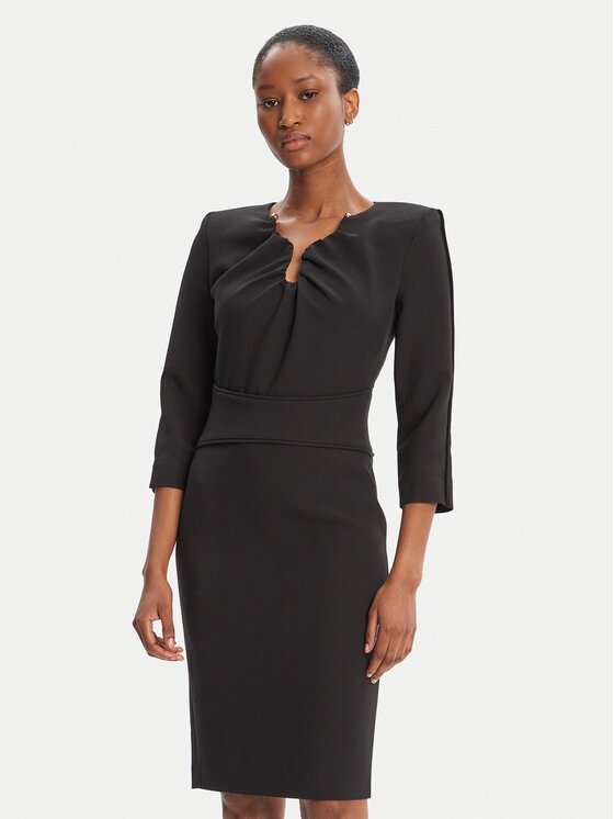 Simona Corsellini Коктейлна рокля A25CPAB01101 Slim Fit
