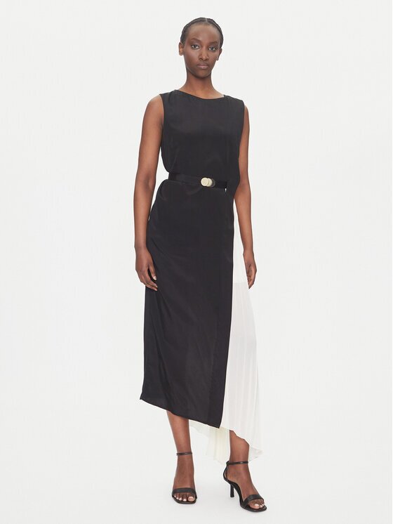 Simona Corsellini Коктейлна рокля P25CPAB01001 Slim Fit