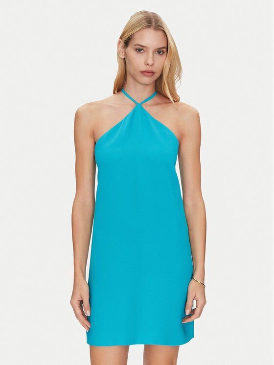 Simona Corsellini Коктейлна рокля P25CPAB03501 Slim Fit
