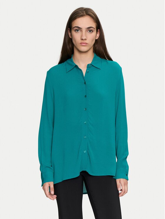 Sisley Риза 5ZMZLQ07I Oversize