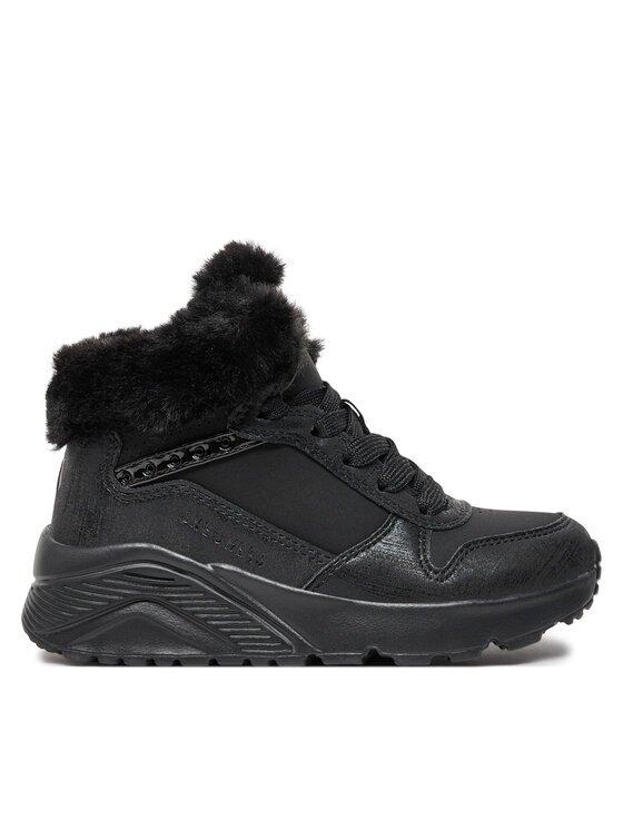 Skechers Боти Uno Lite - Comfurt Collar 310396L/BBK Черен