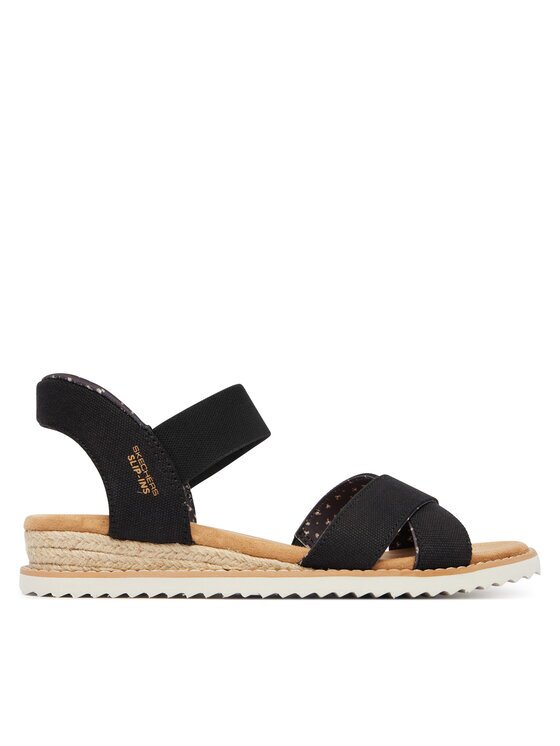 Skechers Сандали BOBS Desert Kiss - Golden Lily 114418/BLK