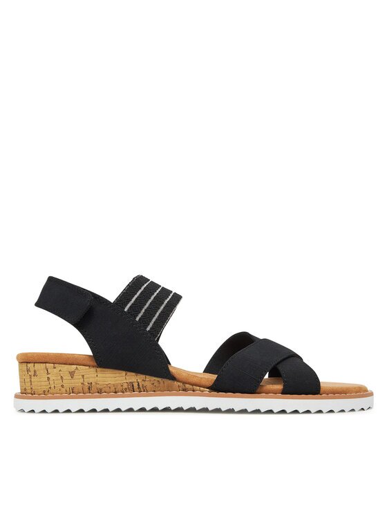Skechers Сандали BOBS Desert Kiss-Shore Enough 114130/BLK