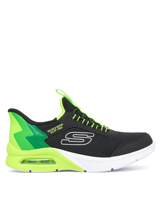 Skechers Сникърси MICROSPEC MAX - BRISK-STRIPE 403890L/BKLM Черен
