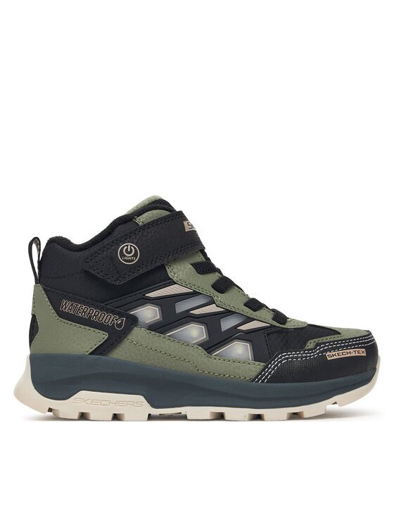 Skechers Зимни обувки S-Lights Waterproof: Storm Blazer - Glow Trail 406381L/BKCC