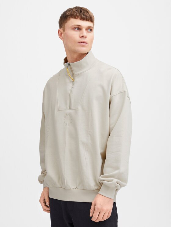 Solid Суитшърт Ilham 21108129 Бежов Relaxed Fit