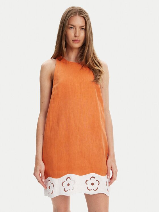Staud Лятна рокля Mika R25S2282LN Regular Fit