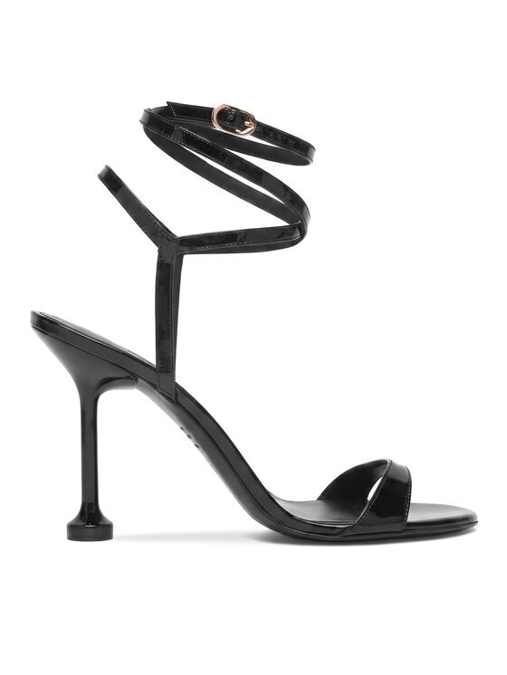 Stuart Weitzman Сандали Naudistini Wrap 100 SM910 Черен