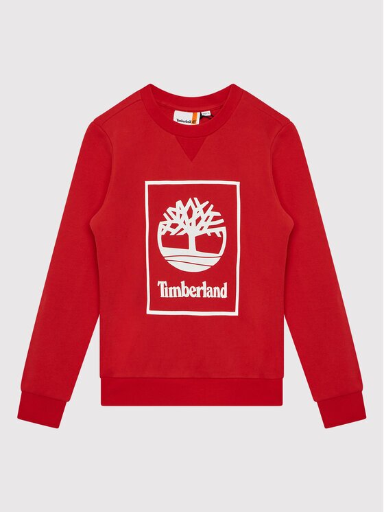 Timberland Суитшърт T25T58 S Червен Regular Fit