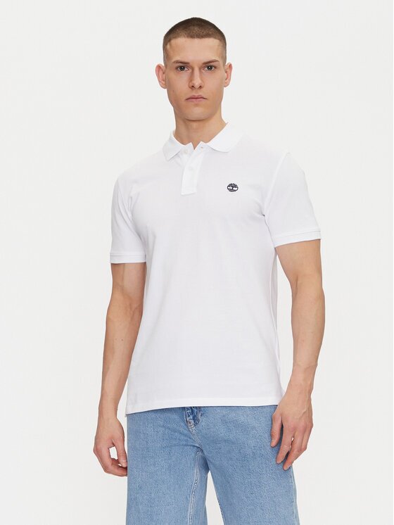 Timberland Тениска с яка и копчета TB0A6VDP Regular Fit