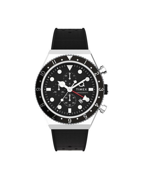 Timex Часовник Q Three Time Zone Chronograph TW2V70000