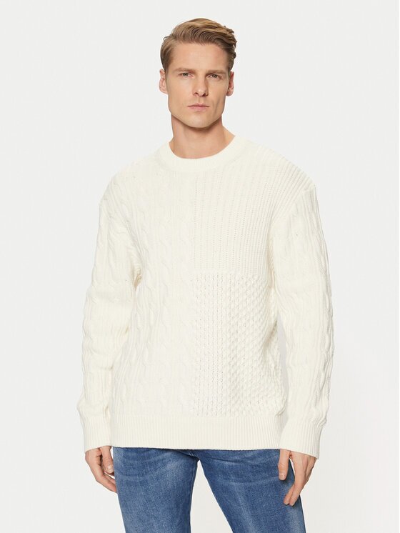 Tom Tailor Denim Пуловер 1044433 Екрю Relaxed Fit