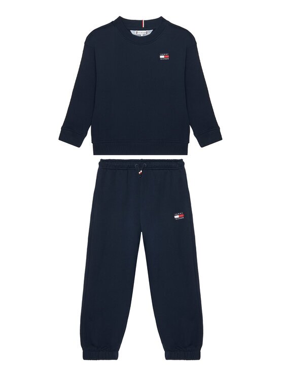 Tommy Hilfiger Анцуг KS0KS00708 M Тъмносин Regular Fit
