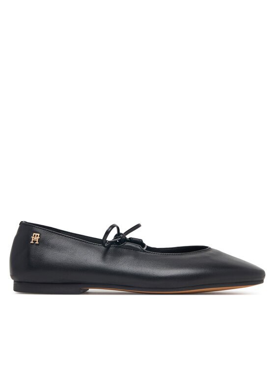 Tommy Hilfiger Балеринки Lace-Up Leather Ballerina FW0FW09542