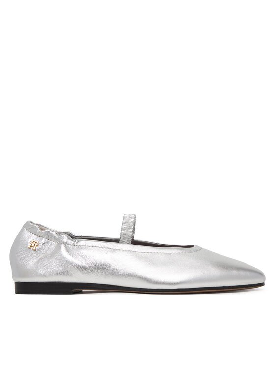Tommy Hilfiger Балеринки Silver Lth Ellastic Ballerina FW0FW09466
