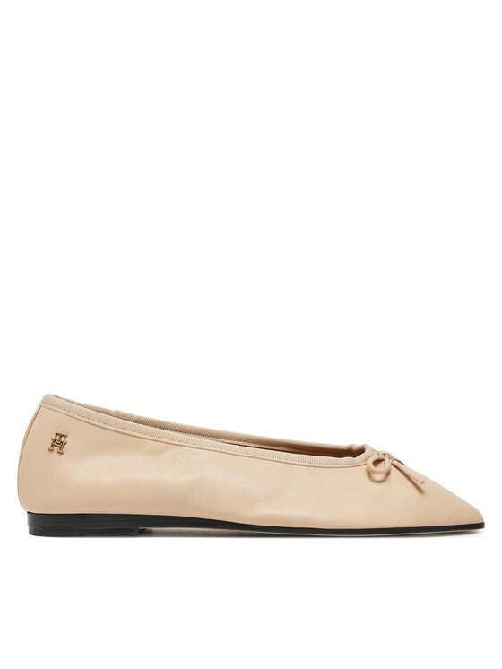 Tommy Hilfiger Балеринки Soft Leather Ballerina Bow FW0FW08355