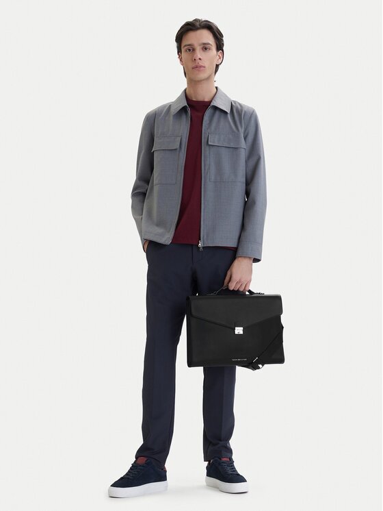 Tommy Hilfiger Бизнес чанта Th Business Leather Computer Bag AM0AM14163