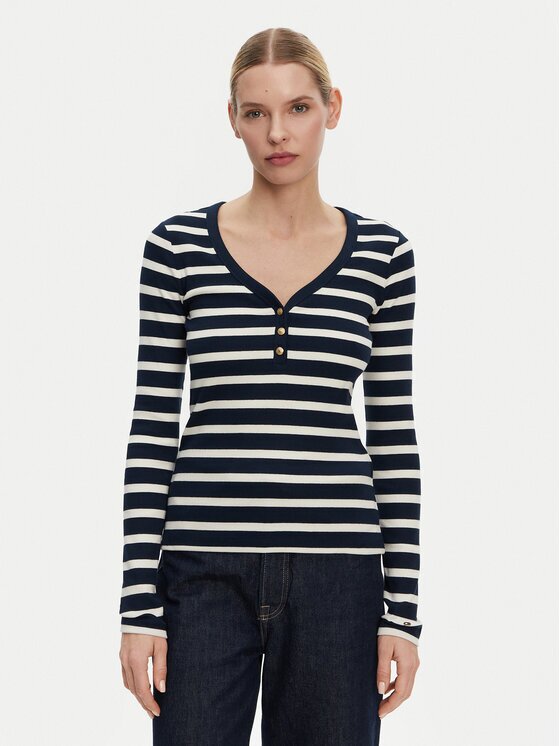 Tommy Hilfiger Блуза Henley WW0WW43905 Slim Fit