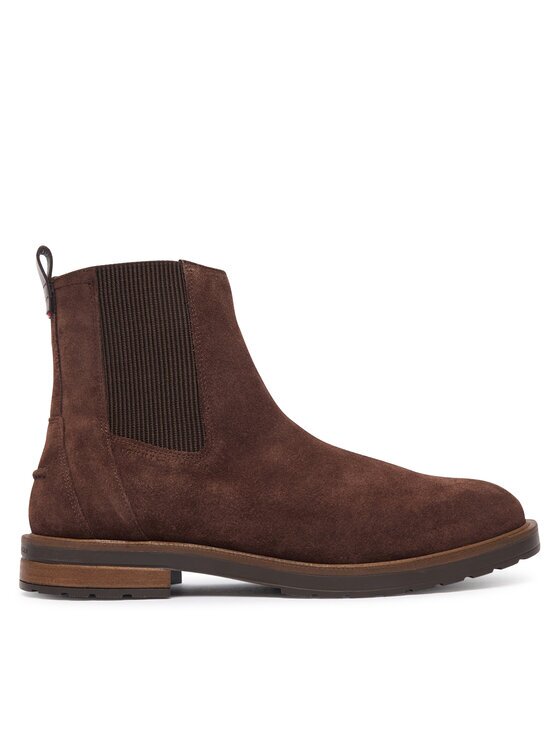 Tommy Hilfiger Боти Cleated Hilifger Suede Boot FM0FM05961
