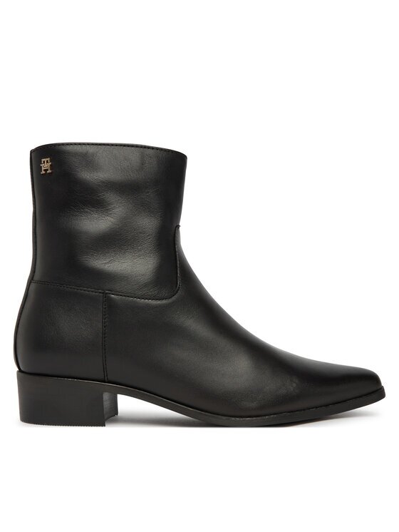 Tommy Hilfiger Боти Leather Ankle Boot W Zip FW0FW09921