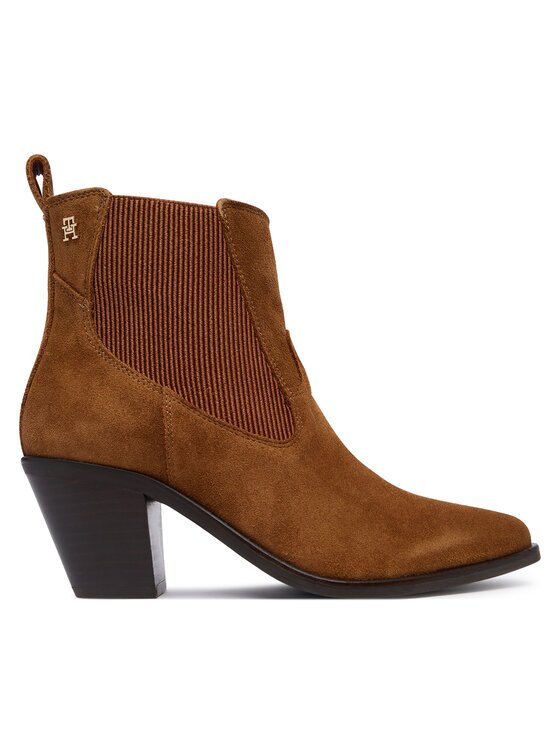 Tommy Hilfiger Боти Suede Western Chelsea Boot FW0FW09581
