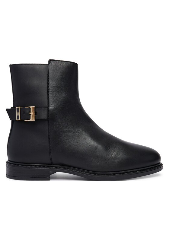 Tommy Hilfiger Боти Th Buckle Leather Ankle Boot FW0FW09486