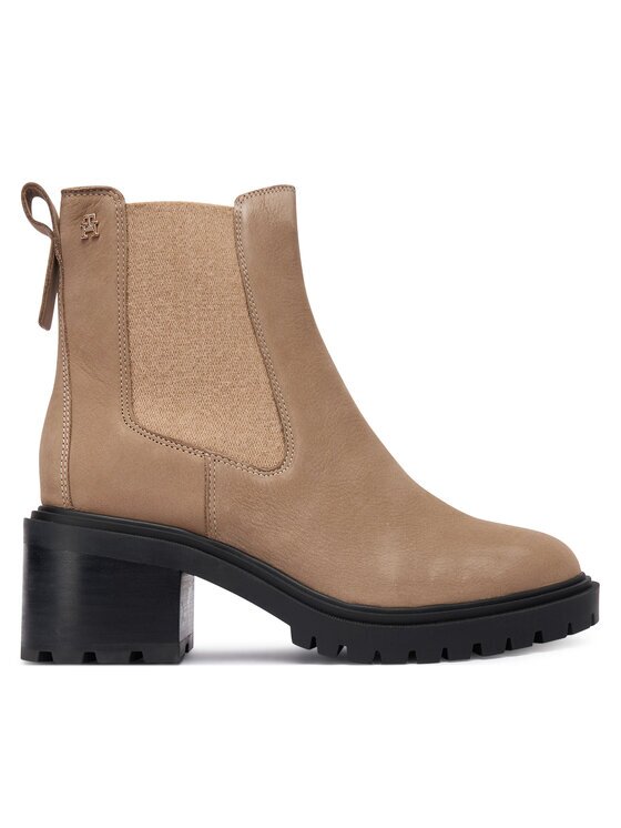 Tommy Hilfiger Боти Th Nubuck Chelsea Cleated Heel FW0FW09158