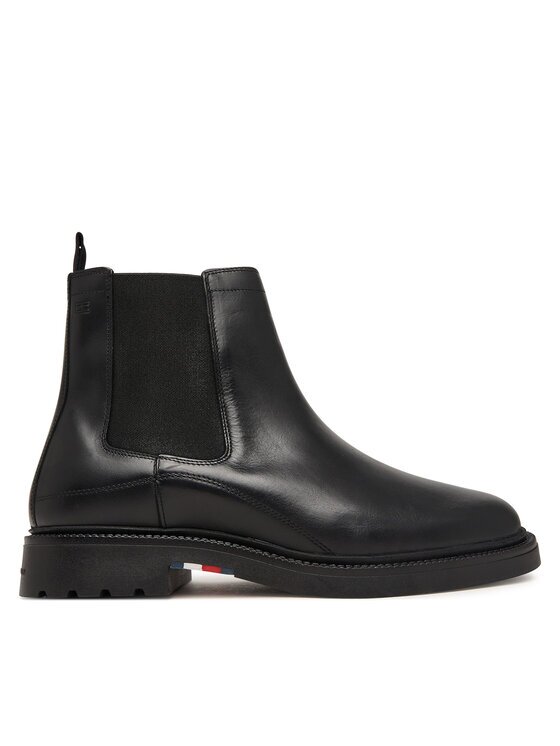 Tommy Hilfiger Боти тип челси Corporate Casual Lth Chelsea FM0FM05966