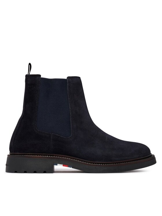 Tommy Hilfiger Боти тип челси Corporate Casual Suede Chelsea FM0FM05952