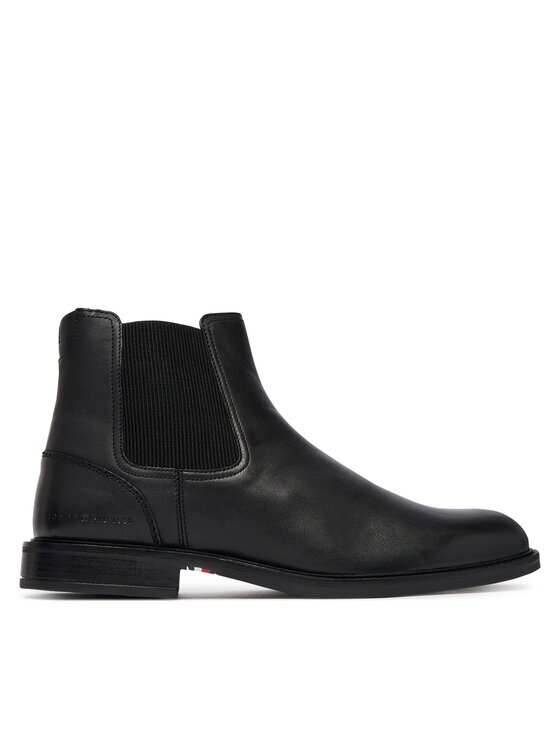 Tommy Hilfiger Боти тип челси Corporate Dressy Lth Chelsea FM0FM05935